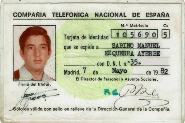 Carnet de Empleado (05/1982)